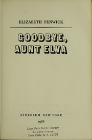 Cover of edition goodbyeauntelva00fenw