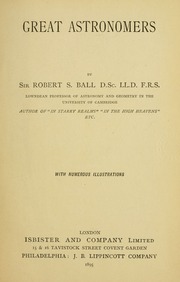 Cover of edition greatastronomers00ball