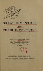 Cover of edition greatinventorsth00bach