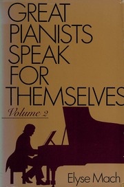 Cover of edition greatpianistsspe0000mach