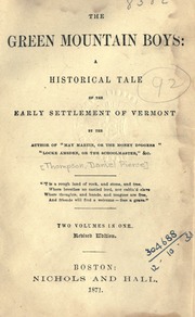 Cover of edition greenmountainboy01thomuoft