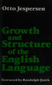 Cover of edition growthstructureo0000jesp_s4f8