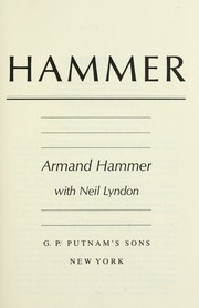 Cover of edition hammerhamm00hamm