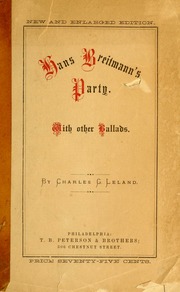 Cover of edition hansbreitmannspa00lela