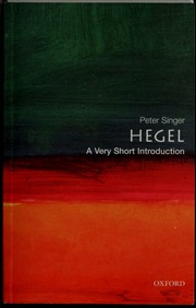 Cover of edition hegelveryshortin00sing