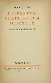 Cover of edition heidentumchriste01brod