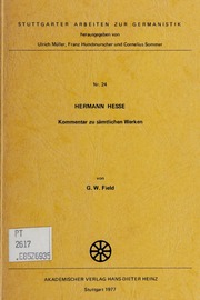 Cover of edition hermannhessekomm0000fiel
