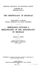 Cover of edition herpetologymich00smitgoog