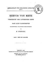 Cover of edition hervisvonmetzvo00stengoog