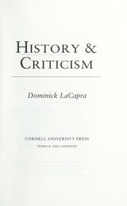 Cover of edition historycriticism00laca_0