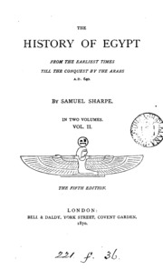 Cover of edition historyegyptfro00shargoog
