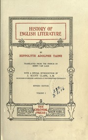 Cover of edition historyofenglish01tainuoft