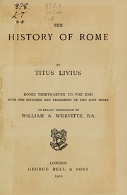 Cover of edition historyofrome04livy
