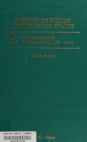 Cover of edition historyofwomenin0000unse_t5l3
