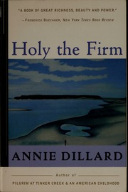 Cover of edition holyfirm00dill