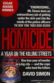 Cover of edition homicideyearonki0000simo_i9n9