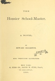 Cover of edition hoosierschoolma00eggl