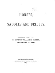 Cover of edition horsessaddlesan00cartgoog
