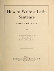 Cover of edition howtowritelatins00smit