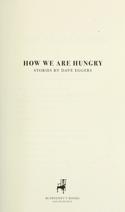 Cover of edition howwearehungryst00egge_0