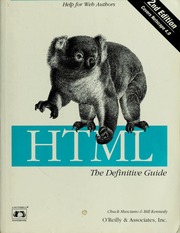 Cover of edition htmldefinitivegu00musc