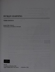 Cover of edition humanlearning00ormr