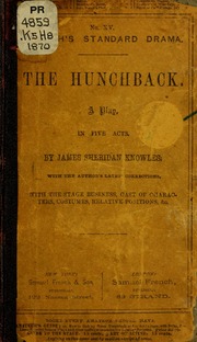 Cover of edition hunchbackplayinf00knowl