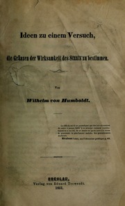 Cover of edition ideenzueinemvers00humb
