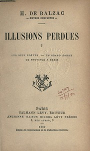 Cover of edition illusionsperdues01balzuoft