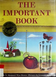 Cover of edition importantbook00brow_0
