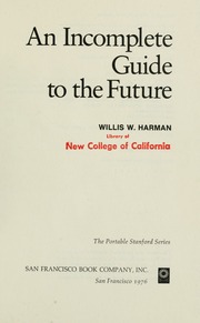Cover of edition incompleteguidet00harm