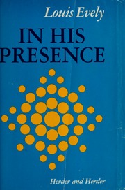 Cover of edition inhispresence00evel