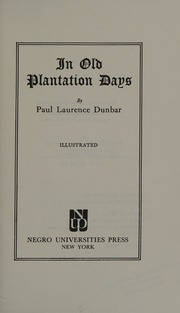 Cover of edition inoldplantationd0000dunb