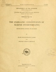 Cover of edition inorganicconstit00clar