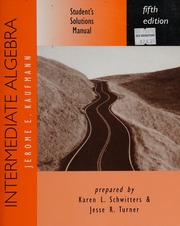 Cover of edition intermediatealge0000kauf