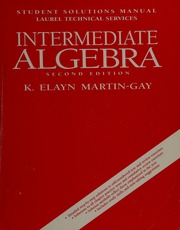 Cover of edition intermediatealge0000mart_t2x2