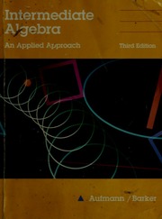 Cover of edition intermediatealge00rich