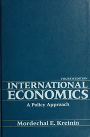 Cover of edition internationaleco00krei
