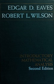 Cover of edition introductorymath0000eave