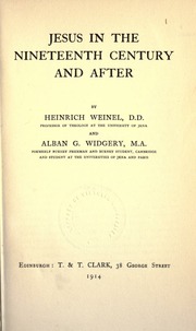 Cover of edition jesusintheninete00weinuoft