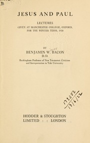 Cover of edition jesuspaullecture00bacouoft