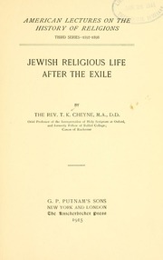 Cover of edition jewishreligiousl1915chey