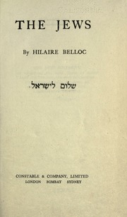 Cover of edition jewsbelloc00bellrich