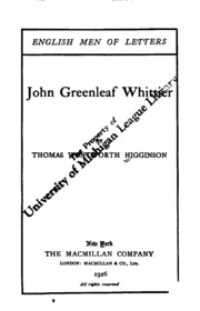 Cover of edition johngreenleafwh00higggoog