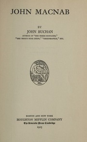 Cover of edition johnmacnab00buch_0