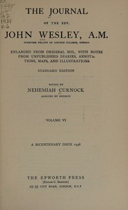 Cover of edition journalofrevjohn0006wesl