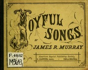 Cover of edition joyfulsongschoic00murr