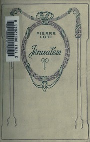 Cover of edition jrusalem00loti