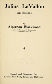 Cover of edition juliuslevallonep00blacrich