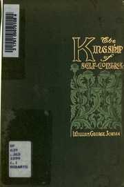 Cover of edition kingshipofselfco00jorduoft